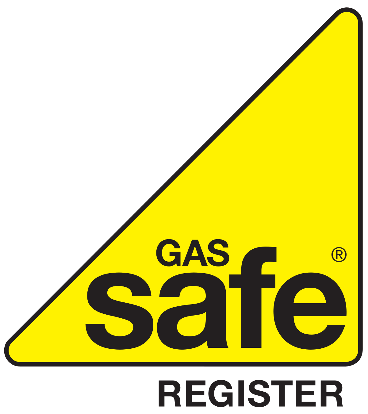 Logo of the Gas Safe Register, to which Strath Building Services are accredited with.